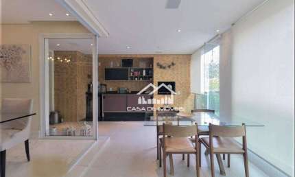 Aluga apartamento de alto padrão no Campo Belo, com 201m², 3 suítes, 4 vagas e lazer clube.