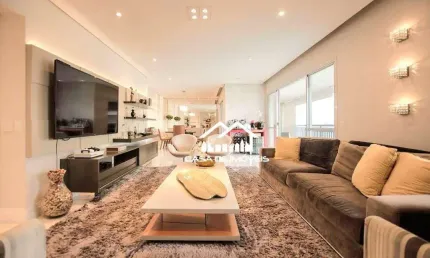 Vende apartamento com 178m², 3 suítes, 3 vagas, varanda gourmet e lazer clube, no brooklin