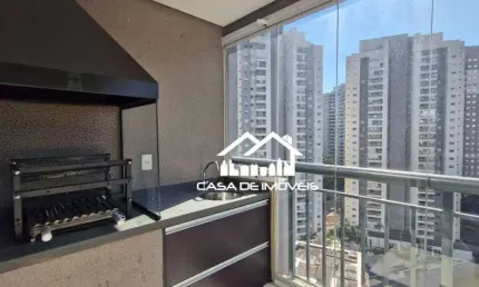 Aluga apartamento de 60m², com 2 dormitórios, varanda com churrasqueira e 1 vaga na vila andrade