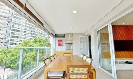 Aluga ou vende apartamento com 3 suítes, varanda gourmet e lazer completo no brooklin.