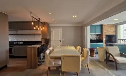 Aluga apartamento de 130m² semi-mobiliado, com 3 suítes e 2 vagas, panamby.