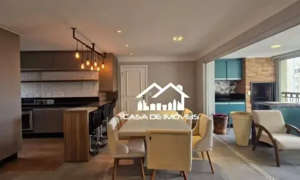 Aluga apartamento de 130m² semi-mobiliado, com 3 suítes e 2 vagas, panamby.