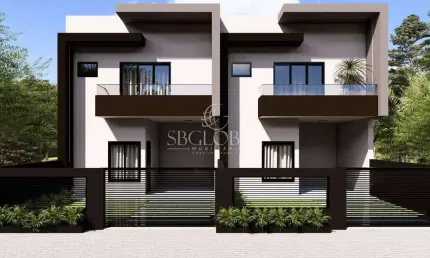 Sobrado com 124m² de área construida no Balneário Cambiju á 340 metros da praia em Itapoá-SC