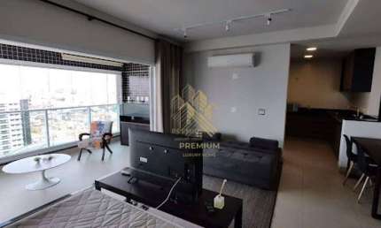 Apartamento com 1 dormitório para alugar, 55 m² por R$ 5.080,00/mês - Jardim Anália Franco - São Paulo/SP