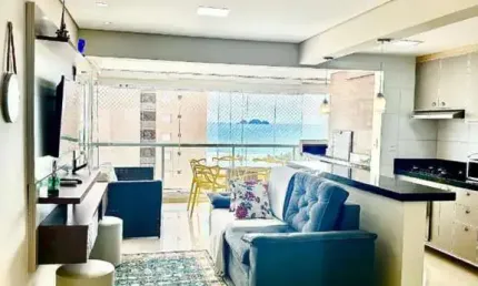 APARTAMENTO COM 70M² COM 2 DORMITÓRIOS SENDO 1 SUÍTE, NA PRAIA DA ENSEADA - GUARUJÁ