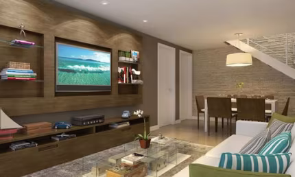 Apartamento a Venda de 2 Quartos 81metros com área externa  em condomínio com total infraestrutura de lazer