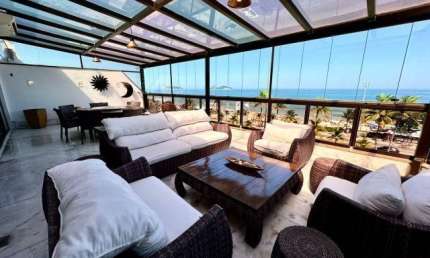 Maravilhosa cobertura duplex 5 quartos vista mar na Barra da Tijuca-RJ