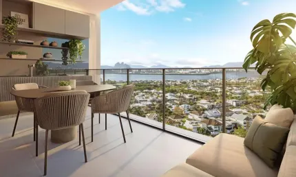 Apartamento com 02 suítes na barra da tijuca debruçado ao campo de golfe
