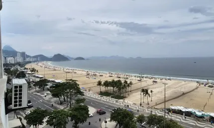 Excelente  apartamento 4 quartos frontal mar em copacabana-rj