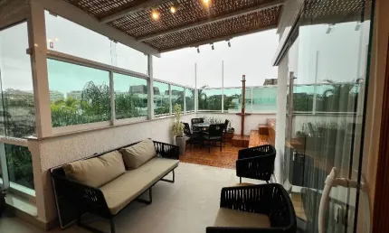 Cobertura De Luxo Alto Padrão no Recreio dos Bandeirantes, MOBILIADA.