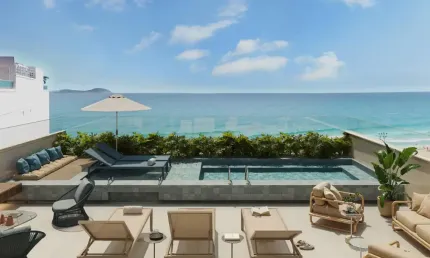 Apartamento studio com 38m2 em IPANEMA - LAZER COM VISTA MAR
