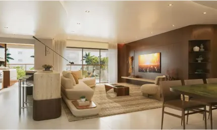 Cobertura linear de luxo na península - barra da tijuca com 04 suítes.