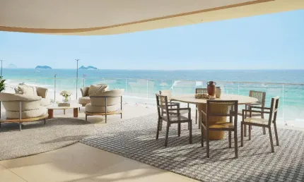 Apartamento luxuoso 4 suítes na lúcio costa - vista frontal mar