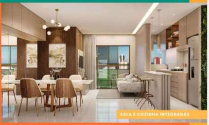 Apartamento para venda em Candeias, com 58m ², 2 quartos , 1 suíte e varanda