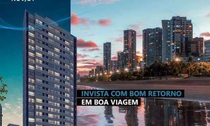 OPORTUNIDADE DE INVESTIMENTO NO ALLURE RESIDENCE | BOA VIAGEM - APARTAMENTOS DE 24M²
