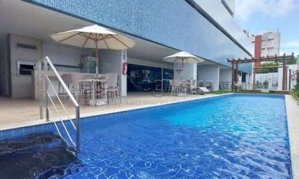 TFS| Excelente apartamento MOBILIADO em Candeias com 40,13m² | Andar alto | 1 vaga fixa e coberta