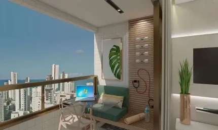 Md - apto. 03 quartos 02 suítes 63m² nascente com lazer completo
