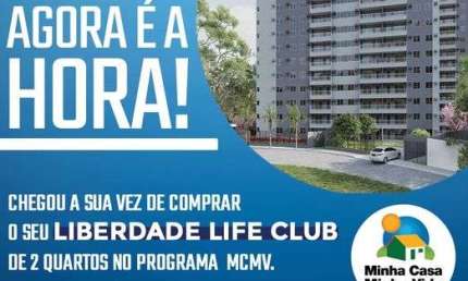 MD-Oportunidade! Liberdade Life Club - 2qts 1 suíte - Área de lazer completo -