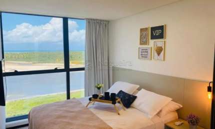vendo flat mobiliado com 35m², 1 quarto separado da sala, cozinha, 1 vaga em Barra de jangada - PE