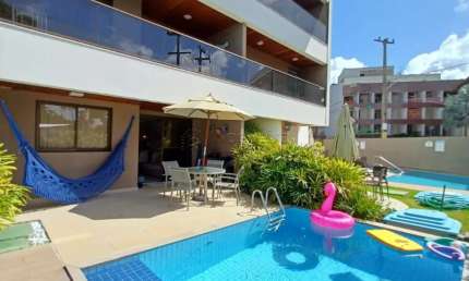 Excelente apartamento mobiliado, localizado em Porto de Galinhas, com 62,57m² de área útil.