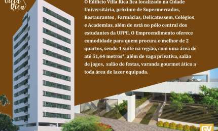 Apartamento com 2 quartos à venda na Rua Francisco Correia de Araújo, 1, Várzea, Recife