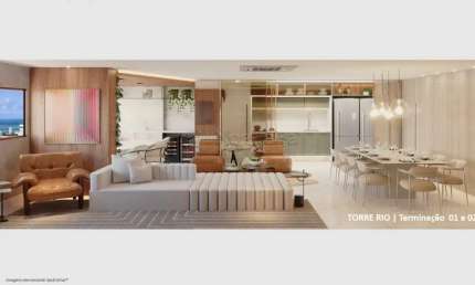 Lindo apartamento de 4 quartos, varanda e lazer completo para a família no Bairro da Boa Vista.