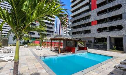 Excelente apartamento mobiliado em Boa Viagem com lazer completo.