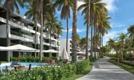 Excelente apartamento de 2 quartos, varanda e vaga na garagem localizado na praia dos Carneiros.