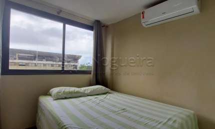 Lindo apartamento totalmente mobiliado com 3 quartos, varanda e lazer completo na Praia de Muro Alto.