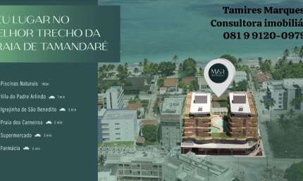 Apartamento com 3 quartos à venda na Avenida José Bezerra, 01, Campas, Tamandaré