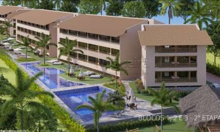 TM- Apartamento no Carneiros Atlântico Flats & Resort