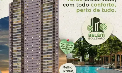 Belém Boulevard | Super Lançamento na Estrada de Belém |3 Quartos 1 Suíte | 73m² | LazeR
