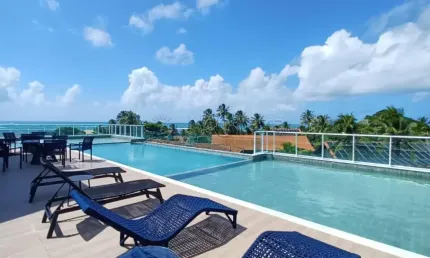 VENDO apartamento mobiliado localizado em Serrambi, com 42,00m² de área útil.