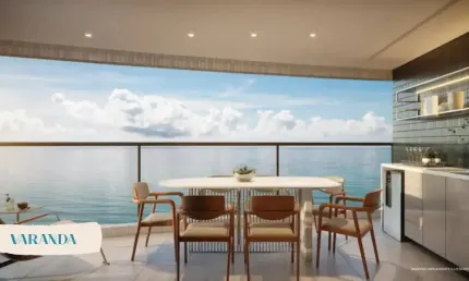 Terrazza Beira Mar - Alto Padrão - 107 m² com 3 quartos