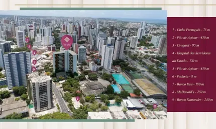 Apartamento com 2 quartos à venda na Avenida Conselheiro Rosa e Silva, 236, Graças, Recife, 55 m2 por R$ 828.000