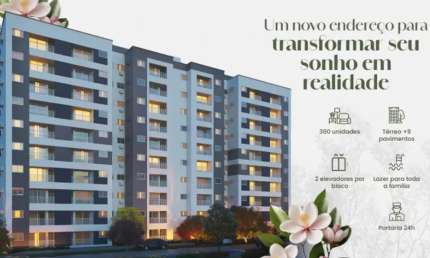 Janga Garden Residence | Apartamento de 2 quartos com Lazer Completo!