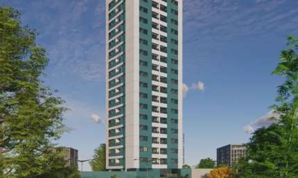 Edf. Adaucto José de Melo | Apartamento 2 quartos (1 suíte) 48m² | Varanda