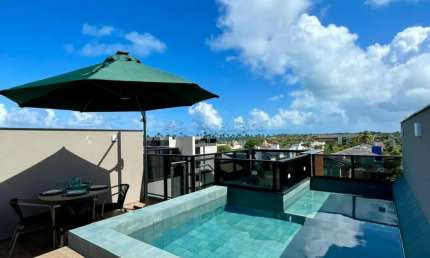 CAIS ECO RESIDENCIA , Beira Mar , NOVO e MOBILIADO, 1 Suítes , 78m² , 2 Vagas Garagem
