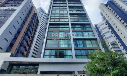 Excelente flat mobiliado com 25,00m² de área útil, localizado no bairro Boa viagem!