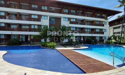 Excelente flat mobiliado localizado na praia do Cupe com 55m².
