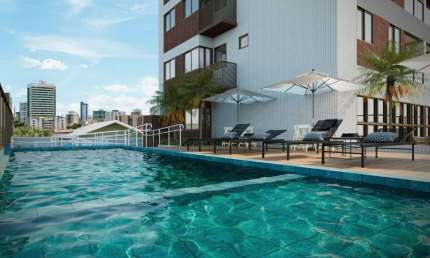 Varandas de Boa Viagem - Flats com 29m²  -Lazer completo - a 10 minutos da praia de Boa Viagem