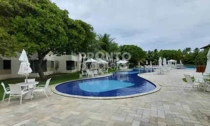 Excelente flat mobiliado localizado em Carneiros com 46,15m², condomínio beira mar.