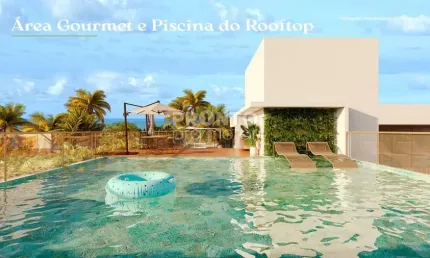 Excelente flat em construção localização na praia de Carneiros, com 20,10m² de área útil.
