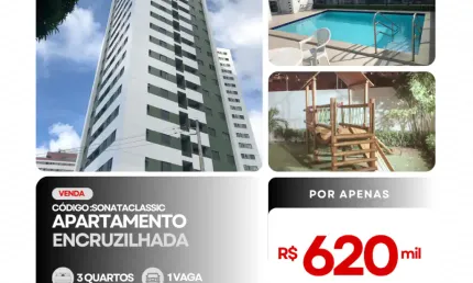 Apartamento com 03 quartos na encruzilhada pronto para morar-recife/pe