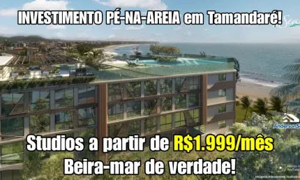 Prime beach sea - seu flat a beira mar de tamandaré - oportunidade incrível