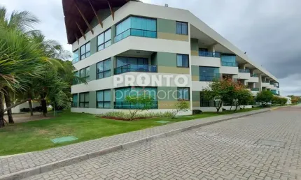 Excelente flat mobiliado localizado em carneiros com 46,15m², condomínio beira mar.