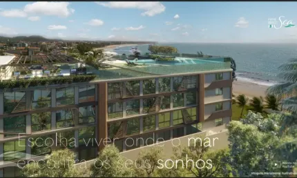 Prime beach sea na praia de carneiros em tamandaré, perto das piscinas naturais pé na areia