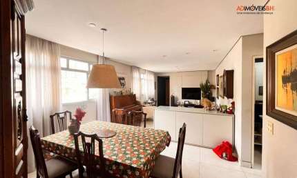 Apartamento com área de 160m², 04 quartos, 02 suítes, 03 vagas de garagem, prédio com lazer, bairro Santo Agostinho