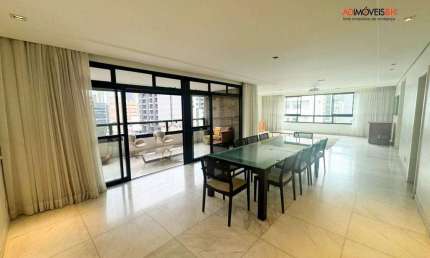 Apartamento alto luxo com área de 256m², 04 quartos, 02 suítes, 04 vagas de garagem, prédio com lazer completo, 01 unidade por andar, no Lourdes