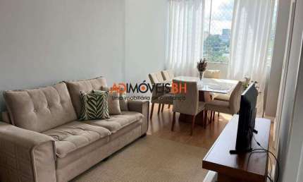 Apartamento com área de 65m², 02 quartos, 01 suíte, 02 vagas de garagem, prédio com lazer completo, no Estoril